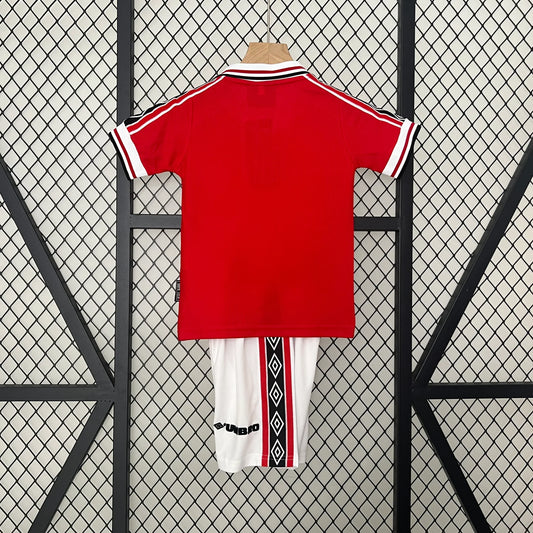 Maglia Home Manchester United 1998/1999 Taglia Bambino