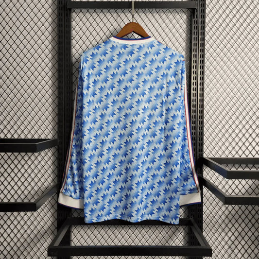 1990/1992 Retro Manchester United Away Long Sleeve