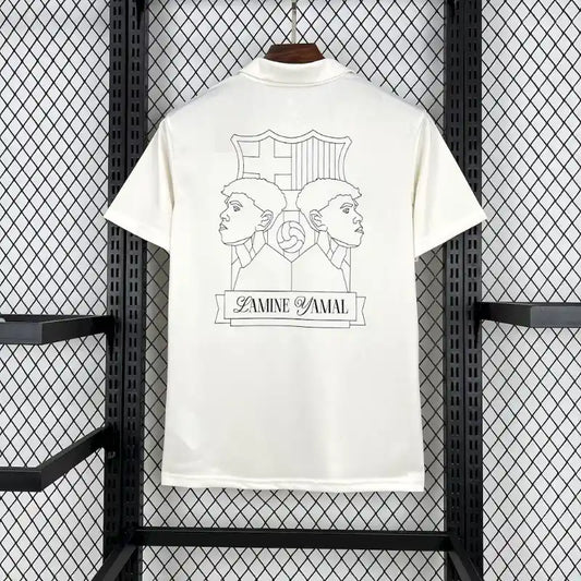 Maillot limité blanc Lamine Yamal du FC Barcelone