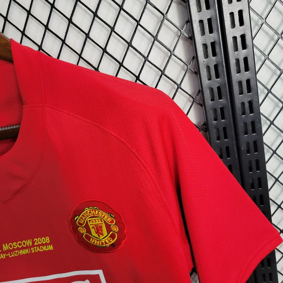 Maillot domicile rétro Manchester United Ligue des Champions 2007/2008
