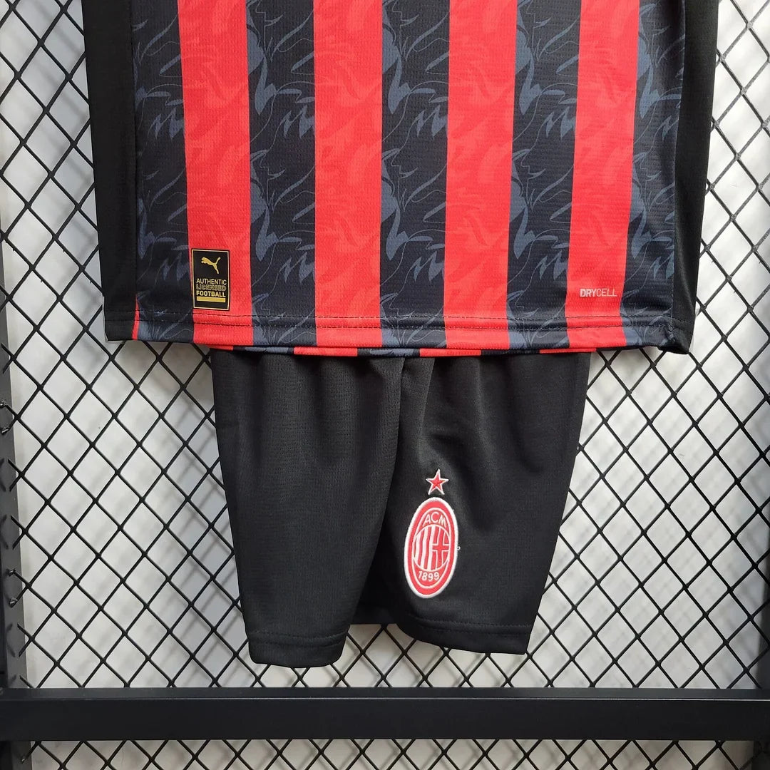 Completo da casa AC Milan 2025/2026 taglia bambino