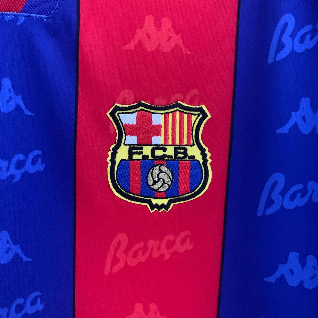 Maglia Home retrò Barcellona 1995-1997 a maniche lunghe