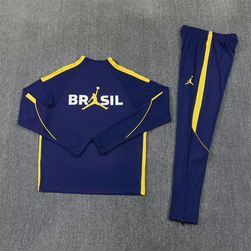 Survêtement Brésil bleu et jaune 2026/2027