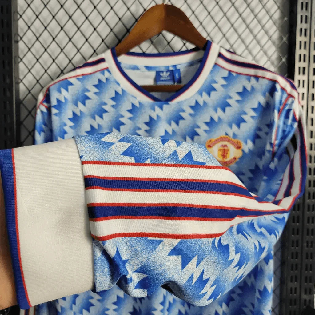 1990/1992 Retrò Manchester United Trasferta Manica Lunga