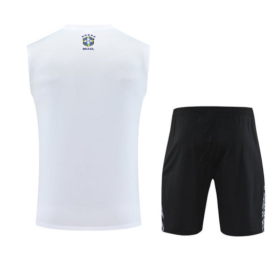 Ensemble débardeur blanc "Jesus" Brésil