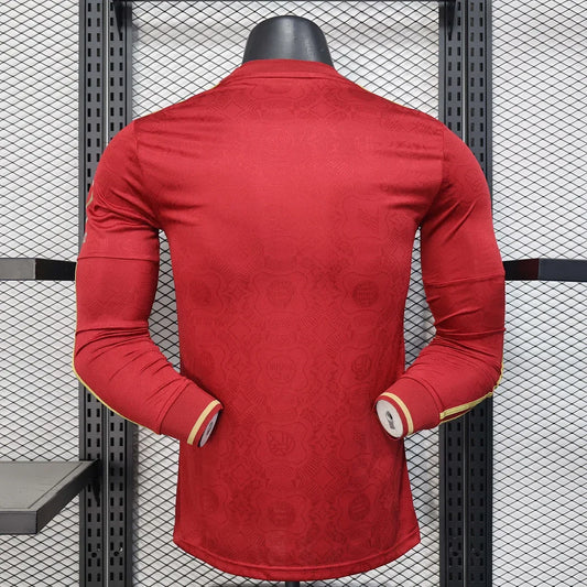 Bayern Monaco 2025/2026 Edizione 125° Anniversario Rossa Manica Lunga