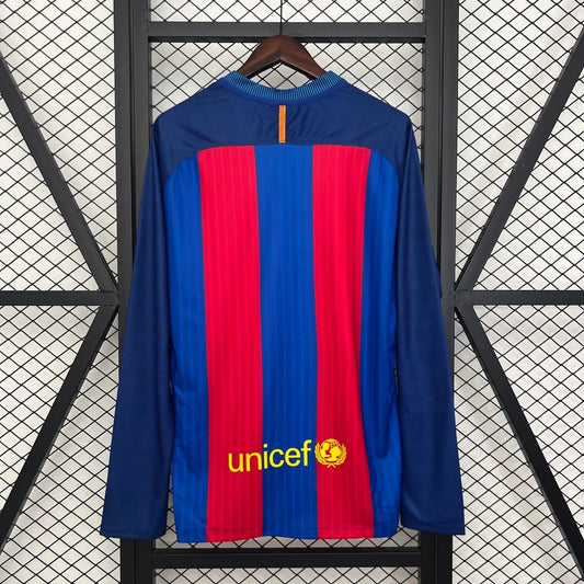 Maglia Retro Barcellona Home Manica Lunga 2016/2017