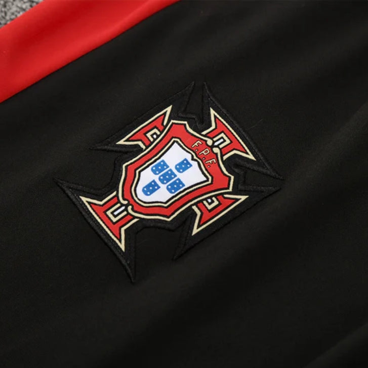 Tuta da ginnastica Portogallo rossa e nera 2025/2026