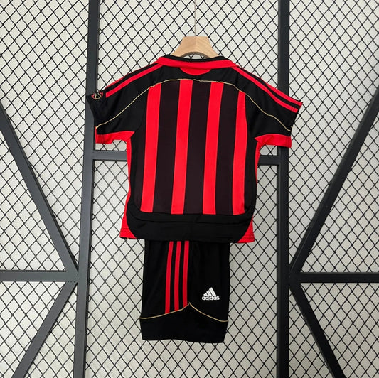 Maglia da casa retrò AC Milan 2006/2007, taglia bambino