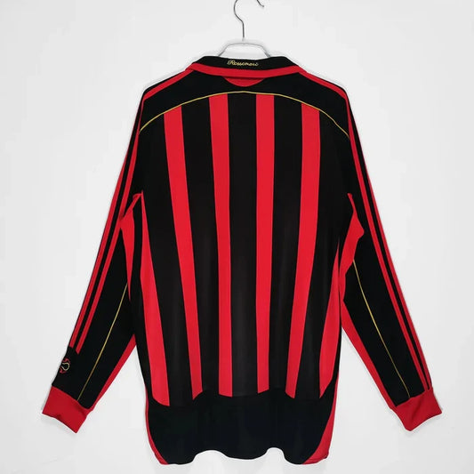 Maillot domicile manches longues rétro AC Milan 2007-2008