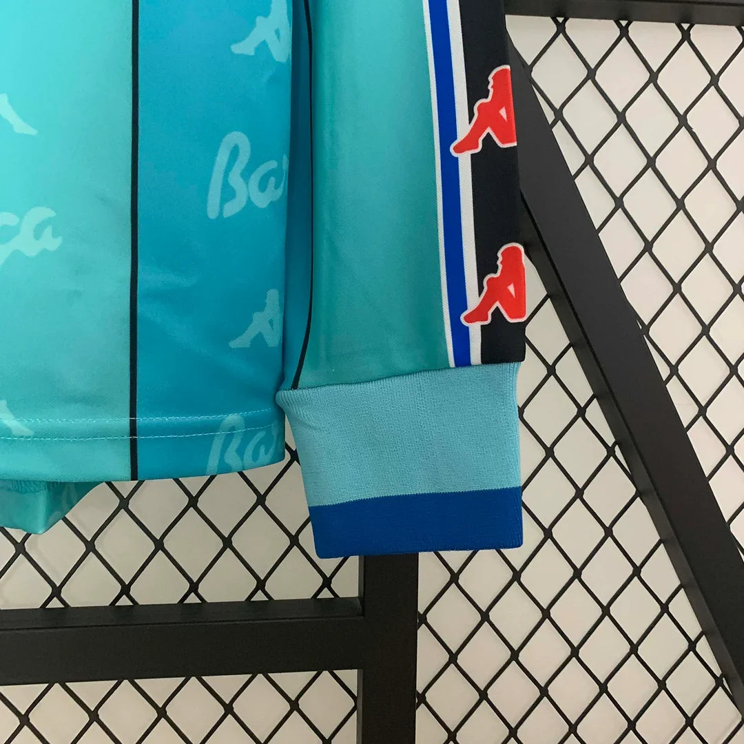 Maillot de foot rétro FC Barcelone extérieur 1995-1997 manches longues