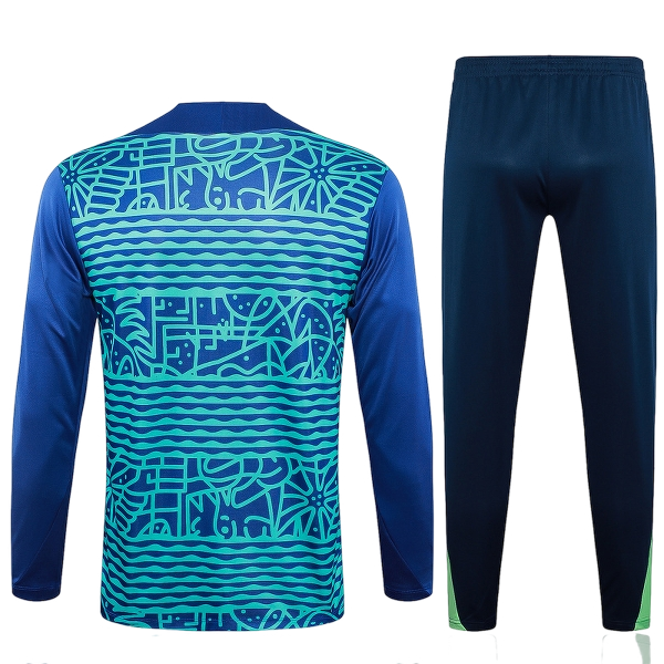 Survêtement Brésil bleu et vert