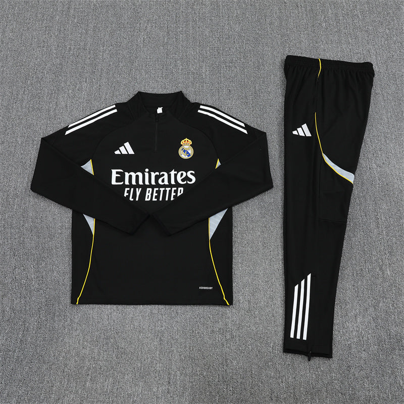 Tuta da ginnastica nera Real Madrid 2025/2026