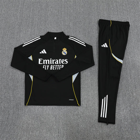 Survêtement noir du Real Madrid 2025/2026