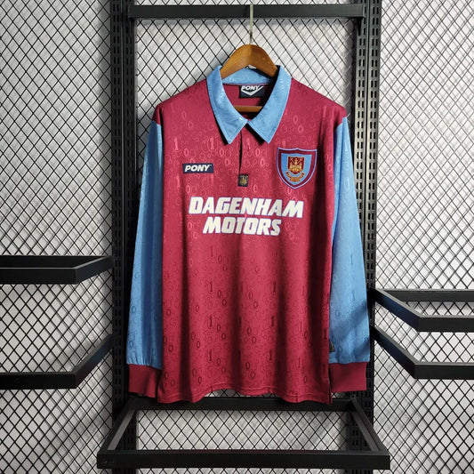 Maglia Home Manica Lunga West Ham United Retrò 1995-1997