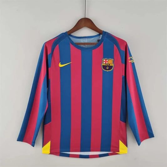 Maglia Barcellona Home Maniche Lunghe Retro 2005-2006