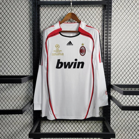 Maillot de football rétro AC Milan extérieur 2006/2007 manches longues