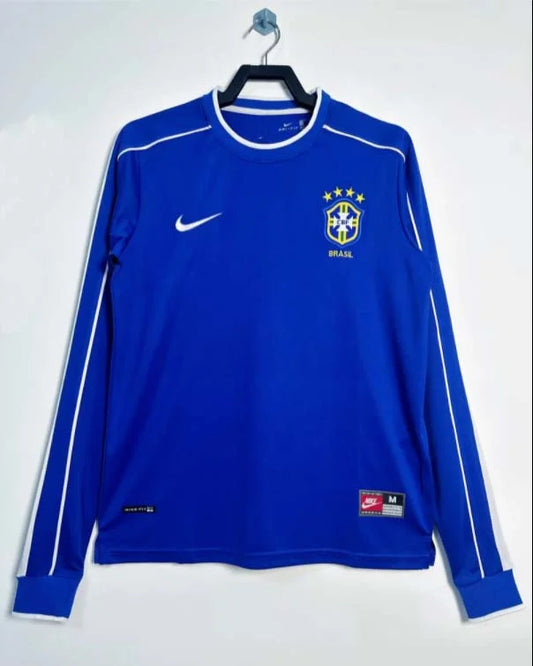 Maglia away Brasile retrò 1998 a manica lunga