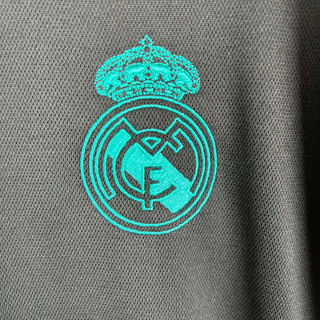 Maglia da trasferta a maniche lunghe Real Madrid 2017/2018 in stile retrò