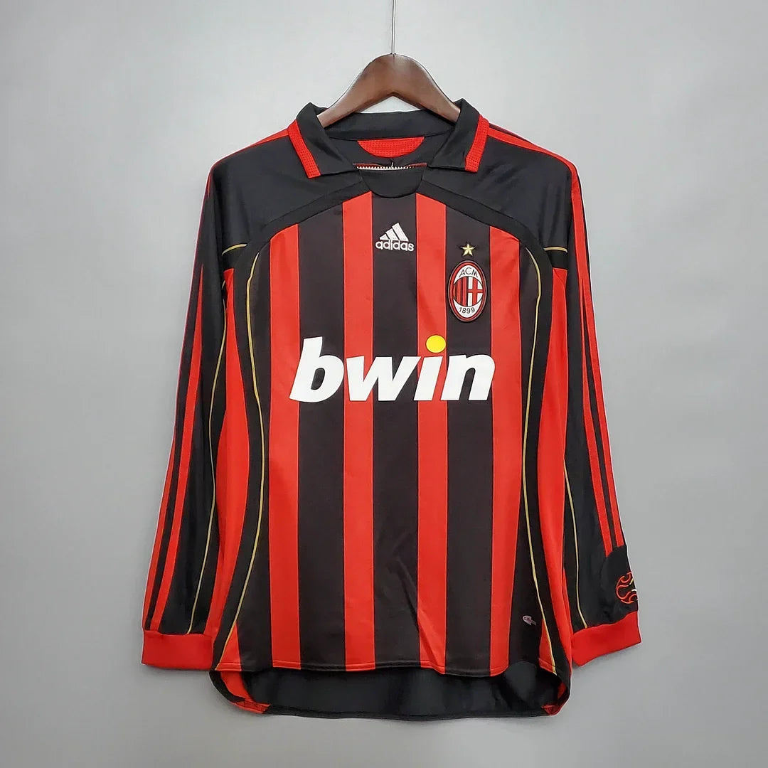 Maillot Rétro Domicile AC Milan Manches Longues 2006/2007
