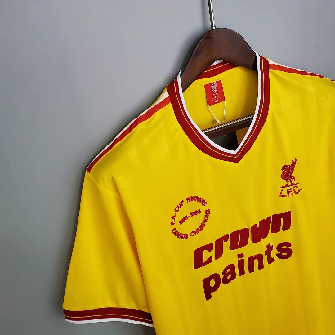 Maglia retrò Liverpool Trasferta 1985/1986 Vincitore FA Cup & Campione di Lega