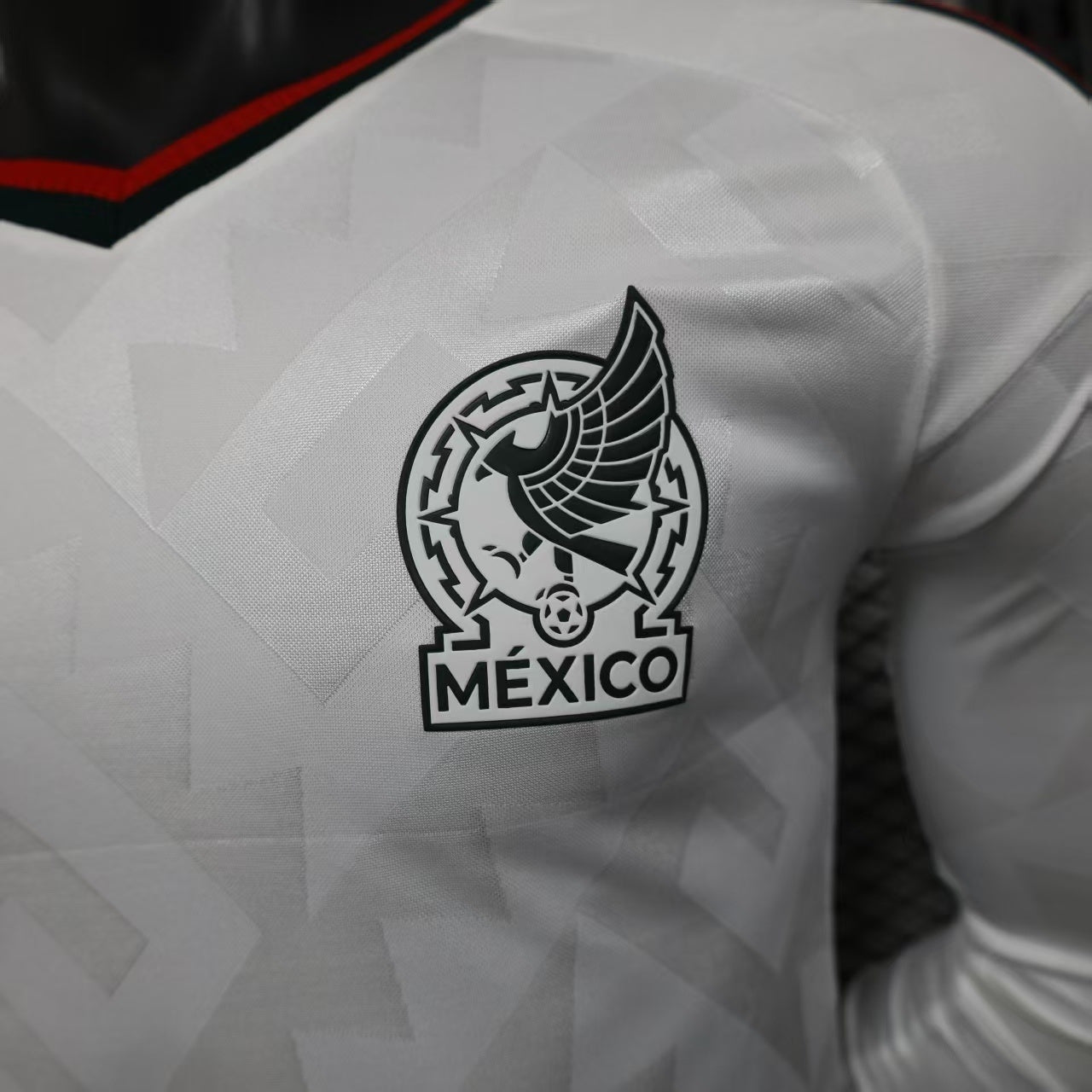 Maglia Messico Trasferta Mondiale 2026 Maniche Lunghe Versione Giocatore