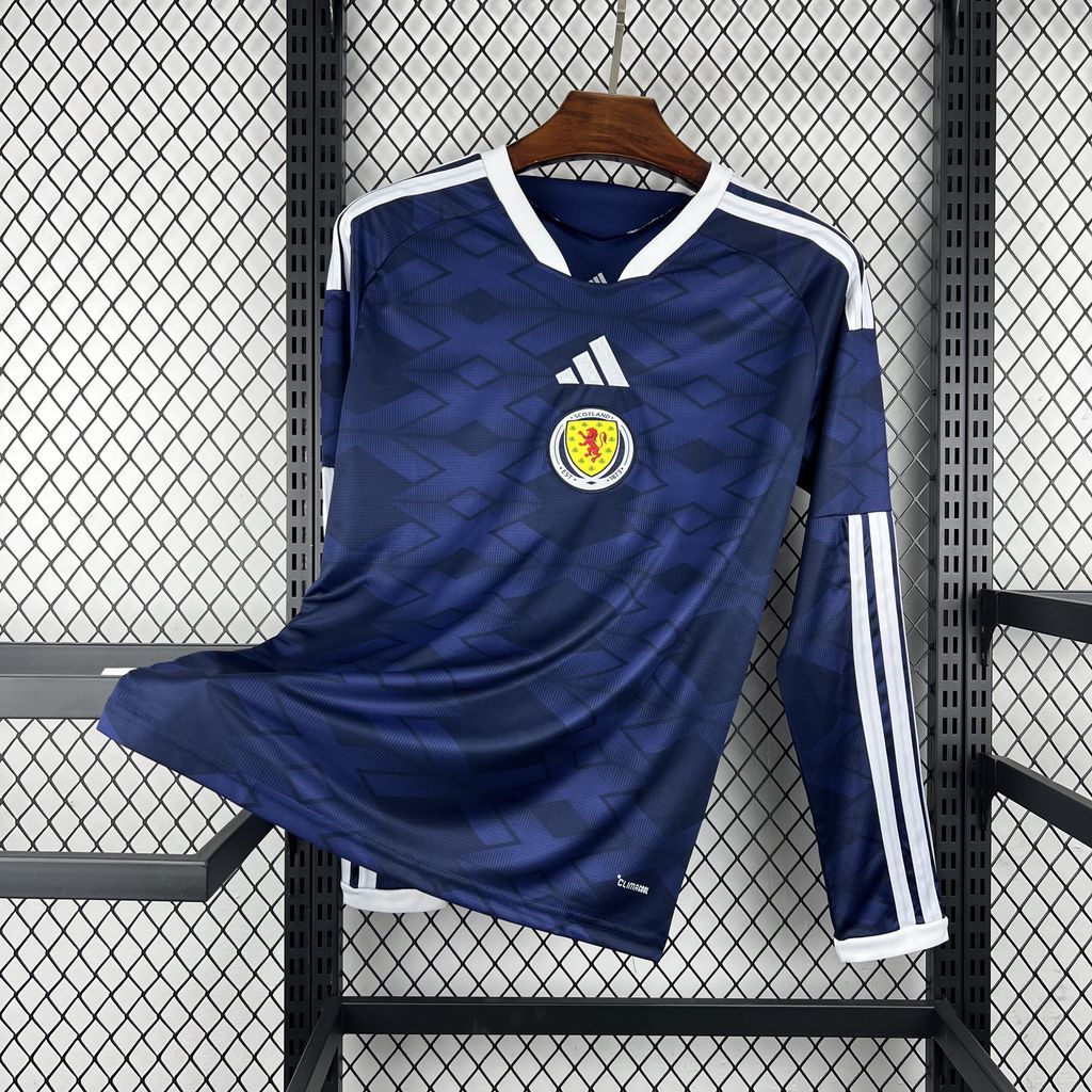 Maglia Fan Versione Maniche Lunghe Scozia Home Coppa del Mondo 2026