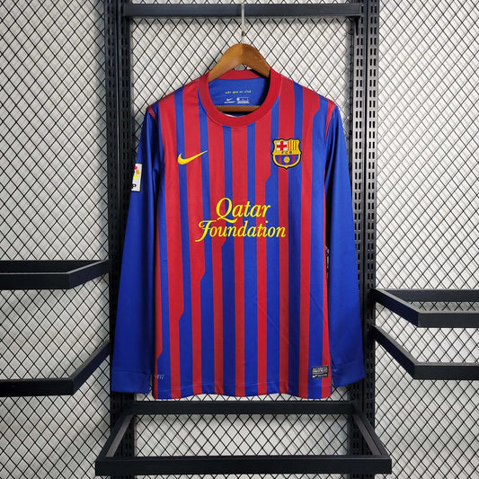 Maglia Vintage Barcellona Home Maniche Lunghe 2011-2012