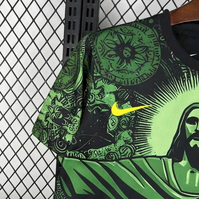 Maillot vert du Brésil « Jésus » en édition limitée