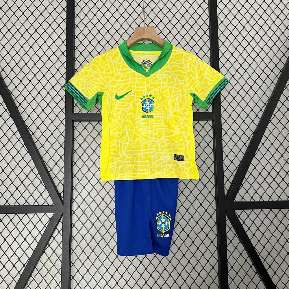 Maillot Domicile Brésil 2024 Taille Enfant