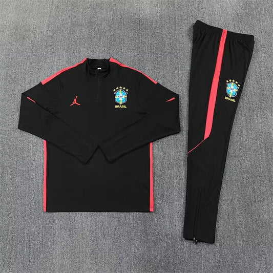 Survêtement noir et rouge du Brésil 2026/2027