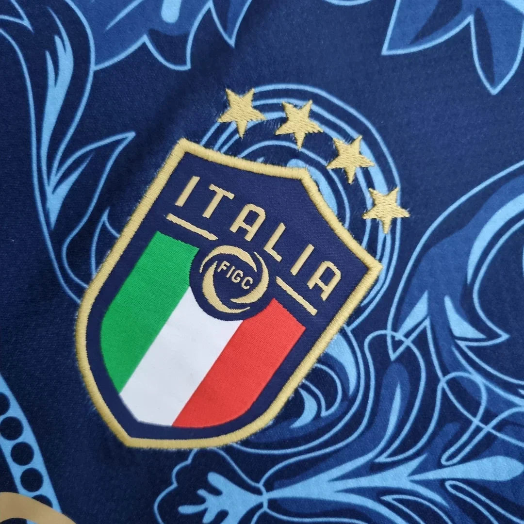 Italie « Versace » Maillot bleu édition limitée
