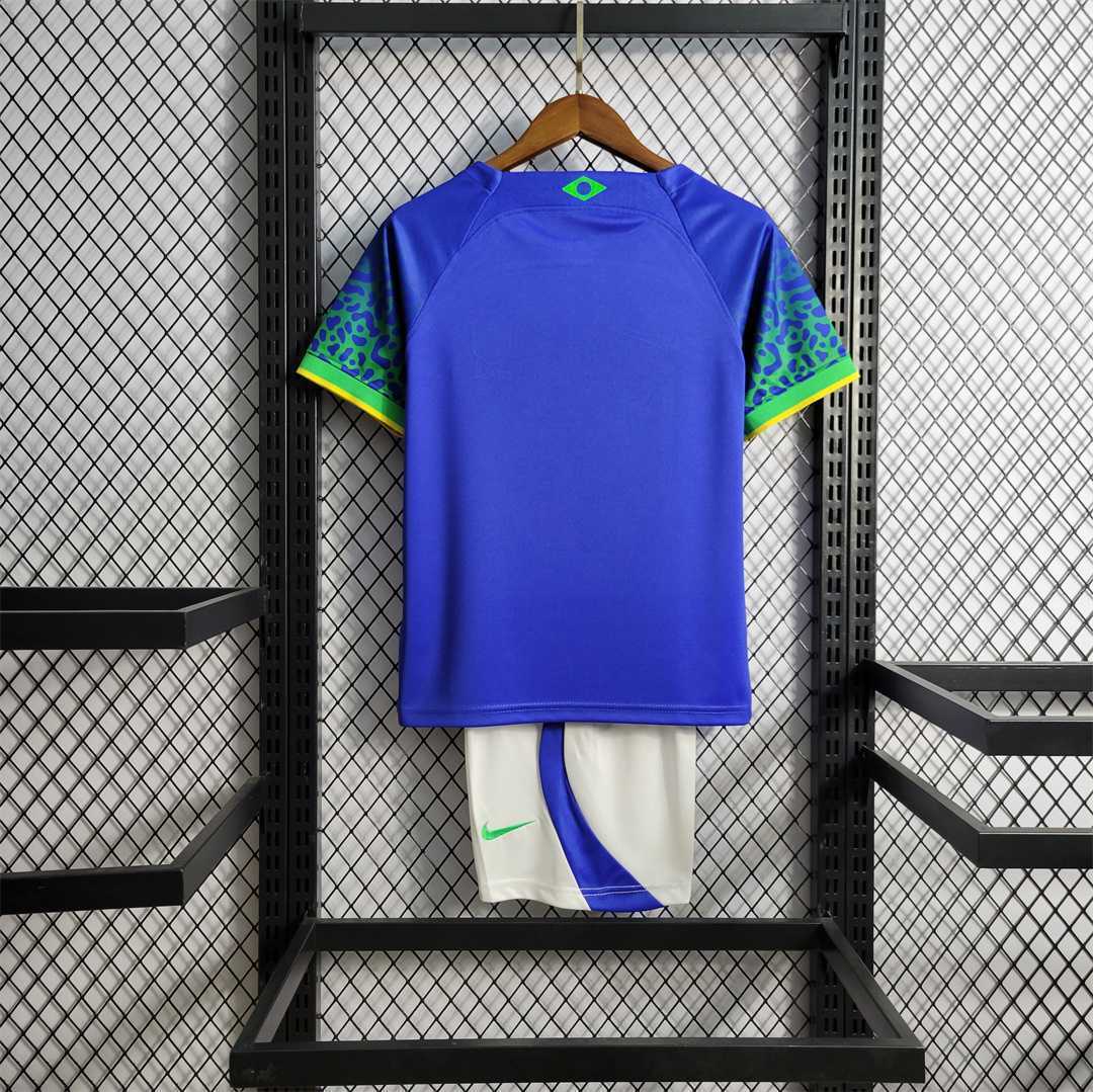 Maillot Extérieur Brésil 2022 Taille Enfant