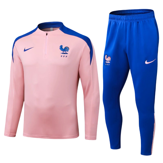 Tuta Francia rosa e blu