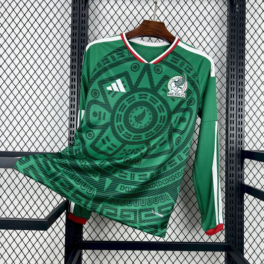 Kit Coppa del Mondo 2026 Messico Home Manica Lunga Versione Fan