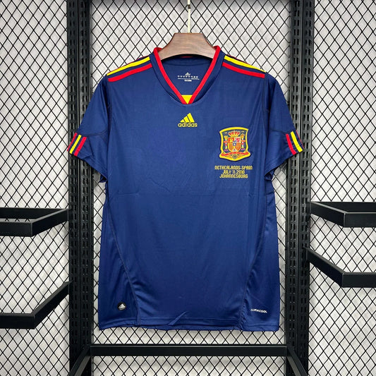 Maglia da calcio vintage Spagna trasferta 2010