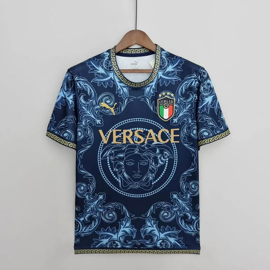 Italie « Versace » Maillot bleu édition limitée