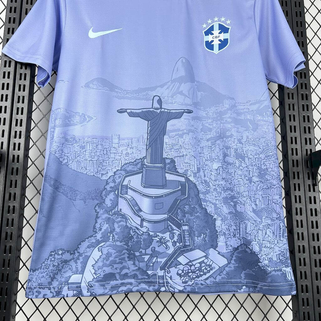 Maillot Brésil "Le Rédempteur" Bleu Clair Édition Limitée
