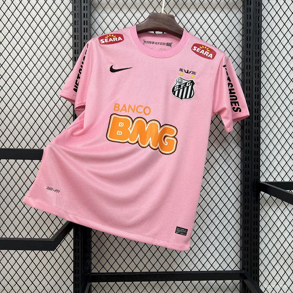 Maglia da casa Retro Santos 2012 Rosa in edizione limitata