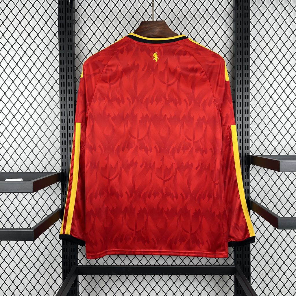 2026 Belgio Home World Cup Kit Manica Lunga Versione Fan