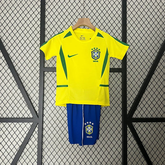 Maglia Brasile Home 2002 Taglia Bambino
