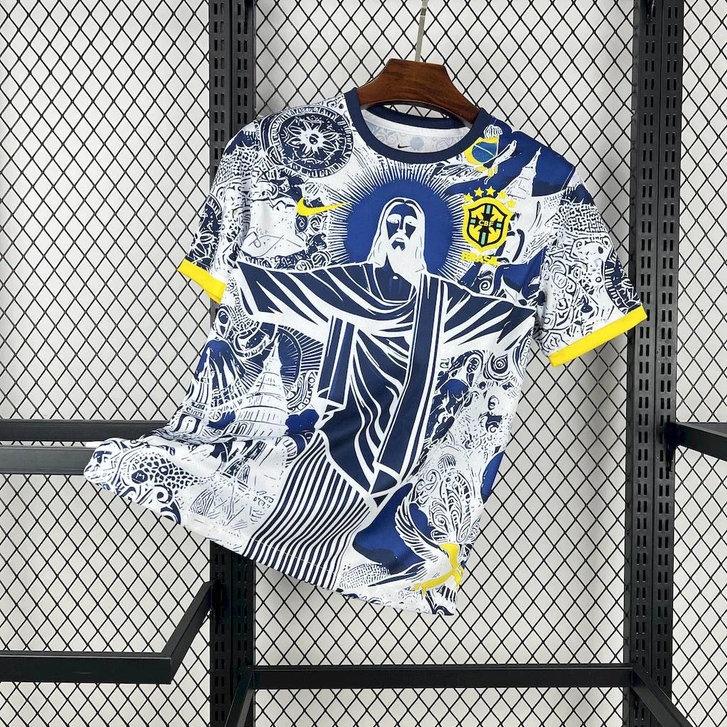 Brazil "Jesus" Blue Limited Jersey