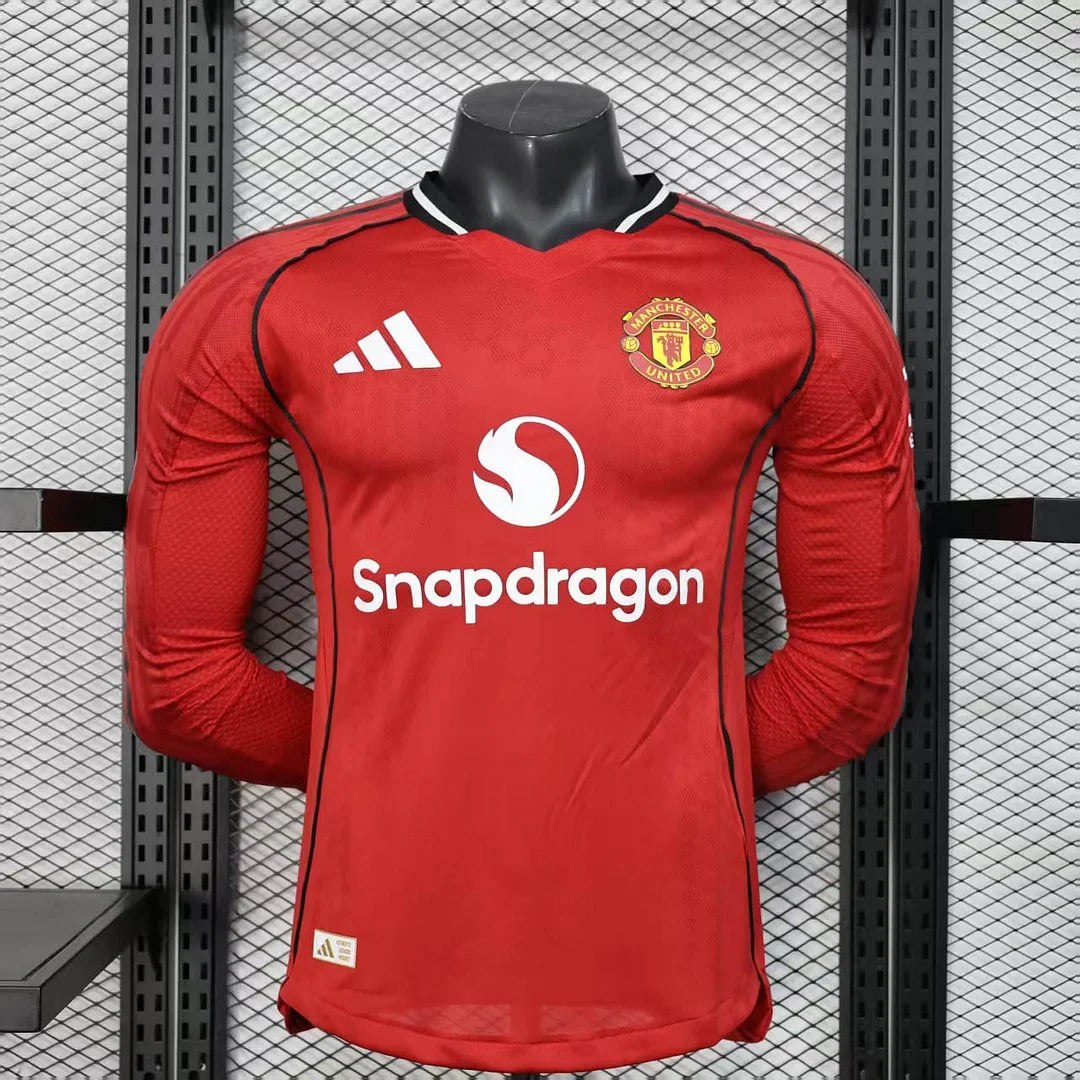 2025/2026 Manchester United Home Manica Lunga