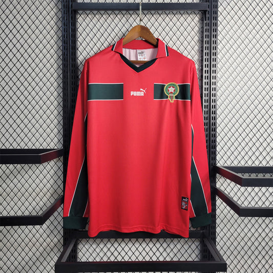 Troisième maillot rétro manches longues du Maroc 1998