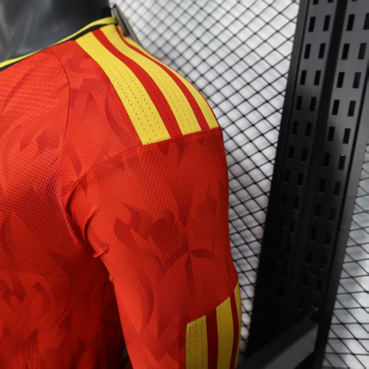 Maillot domicile Belgique Coupe du Monde 2026 manches longues version joueur