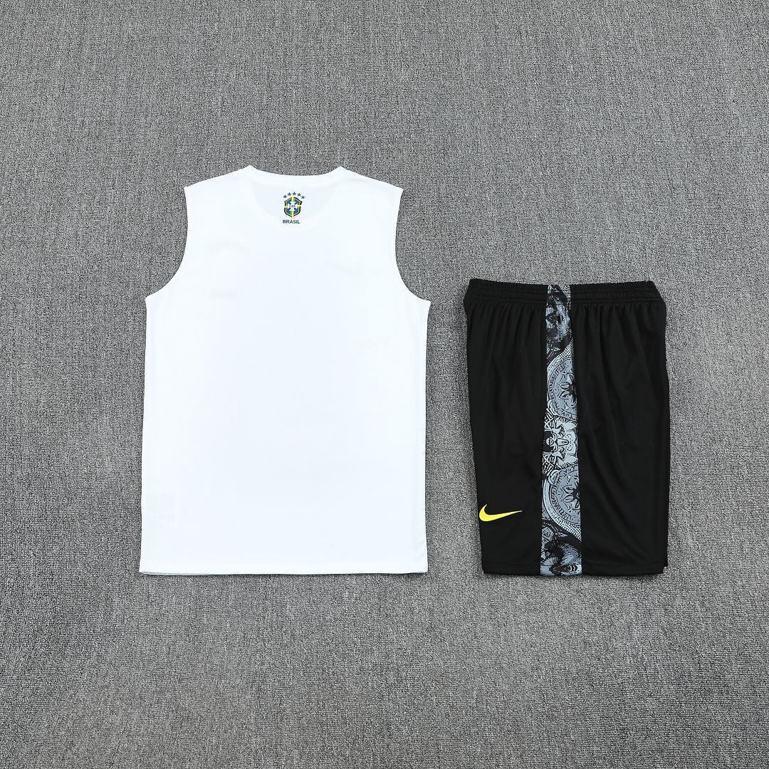 Ensemble débardeur blanc "Jesus" Brésil