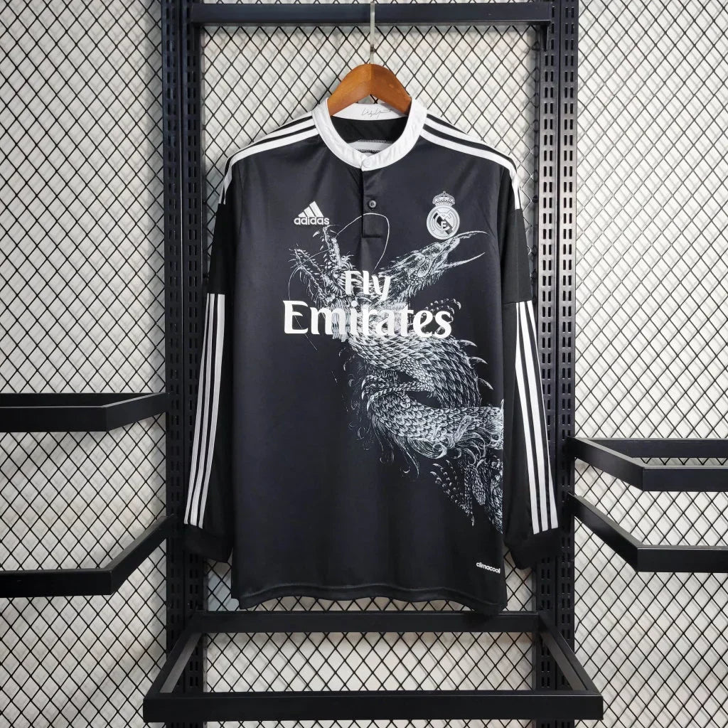 Maglia da trasferta Real Madrid retrò 2014-2015 a manica lunga
