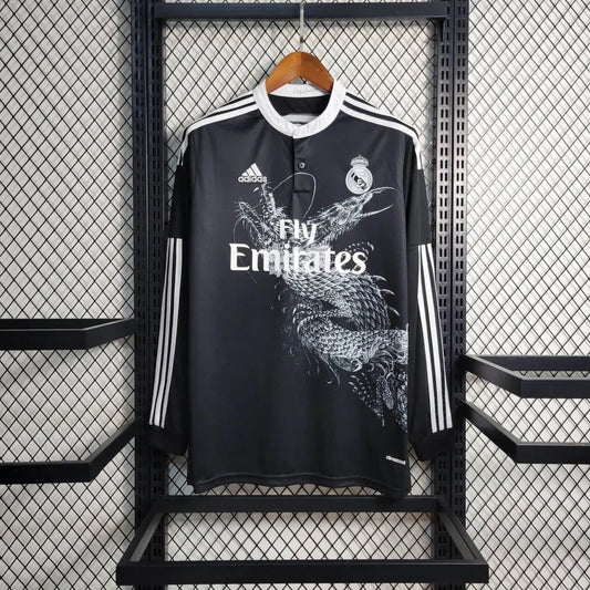 Maillot Rétro Real Madrid 2014-2015 Extérieur Manche Longue