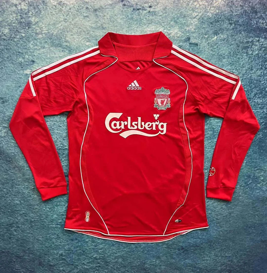 Maillot domicile rétro de Liverpool à manches longues 2006-2007