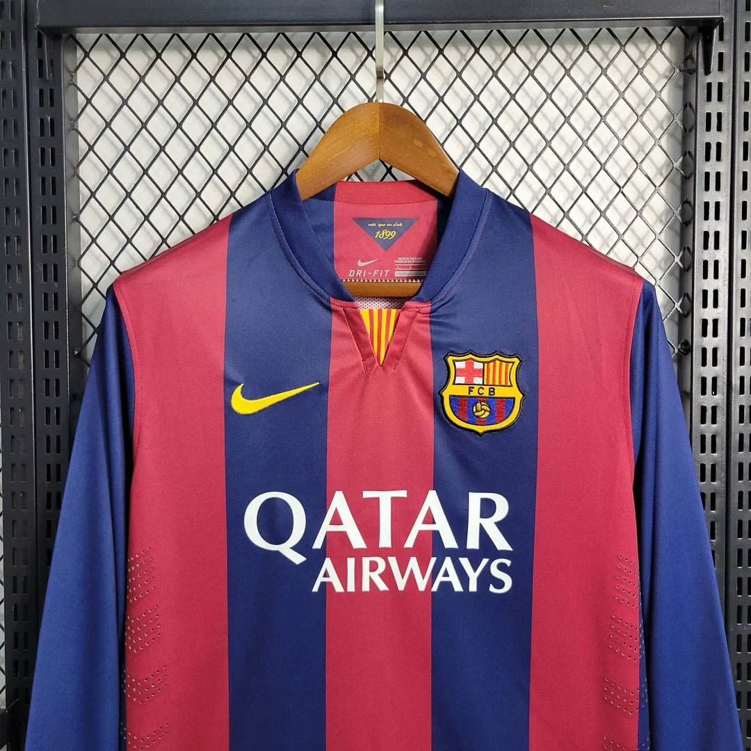 2014-2015 Retro Barcelona Home Jersey Long sleeve
